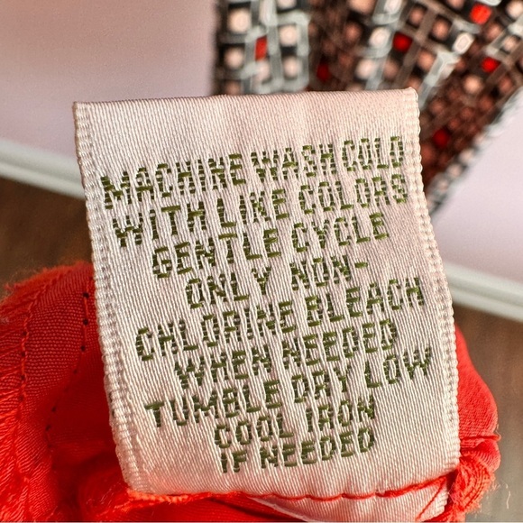 Donna Morgan Dress size 12 Maxi Geometric Red Pink Black - Picture 5 of 6